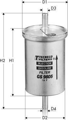 Tecneco Filters GS9805 - Polttoainesuodatin inparts.fi