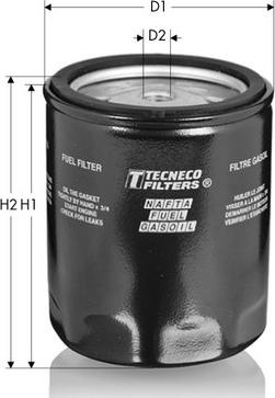 Tecneco Filters GS162 - Polttoainesuodatin inparts.fi