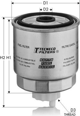 Tecneco Filters GS204 - Polttoainesuodatin inparts.fi