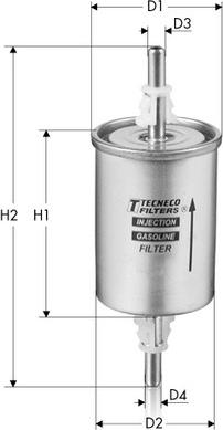 Tecneco Filters IN55/3 - Polttoainesuodatin inparts.fi