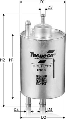 Tecneco Filters IN68 - Polttoainesuodatin inparts.fi