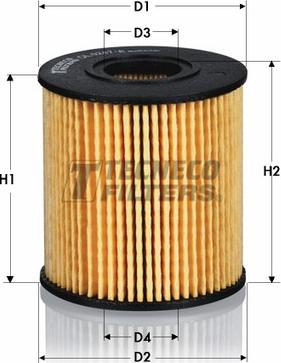 Tecneco Filters OL010066-E - Öljynsuodatin inparts.fi