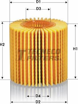 Tecneco Filters OL010158-E - Öljynsuodatin inparts.fi