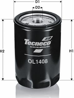 Tecneco Filters OL1408 - Öljynsuodatin inparts.fi