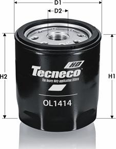 Tecneco Filters OL1414 - Öljynsuodatin inparts.fi
