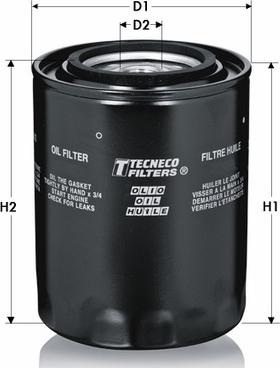Tecneco Filters OL169 - Öljynsuodatin inparts.fi