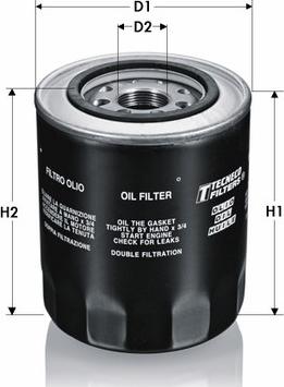 Tecneco Filters OL1001-T - Öljynsuodatin inparts.fi