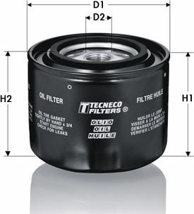 Tecneco Filters OL175 - Öljynsuodatin inparts.fi