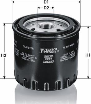 Tecneco Filters OL533 - Öljynsuodatin inparts.fi