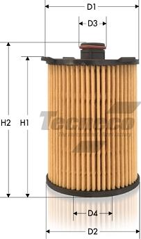 Tecneco Filters OL2155E - Öljynsuodatin inparts.fi