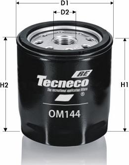 Tecneco Filters OM144 - Öljynsuodatin inparts.fi