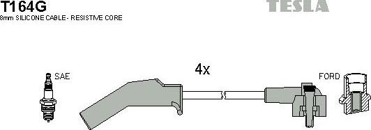 TESLA T164G - Sytytysjohtosarja inparts.fi