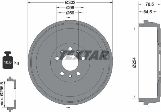 Textar 94045400 - Jarrurumpu inparts.fi