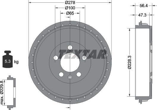 Textar 94046300 - Jarrurumpu inparts.fi