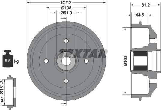 Textar 94041900 - Jarrurumpu inparts.fi