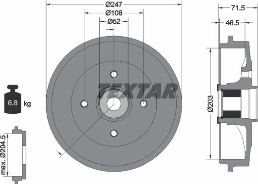 Textar 94041600 - Jarrurumpu inparts.fi