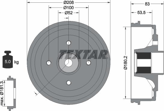 Textar 94041700 - Jarrurumpu inparts.fi