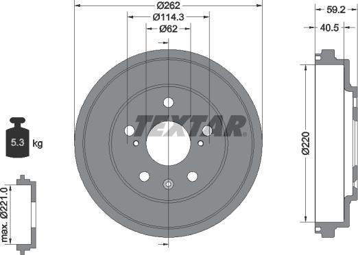 Textar 94047600 - Jarrurumpu inparts.fi