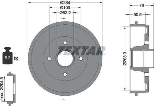 Textar 94019700 - Jarrurumpu inparts.fi