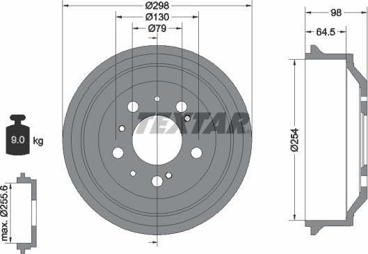 Textar 94014600 - Jarrurumpu inparts.fi