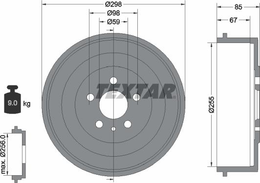 Textar 94015000 - Jarrurumpu inparts.fi