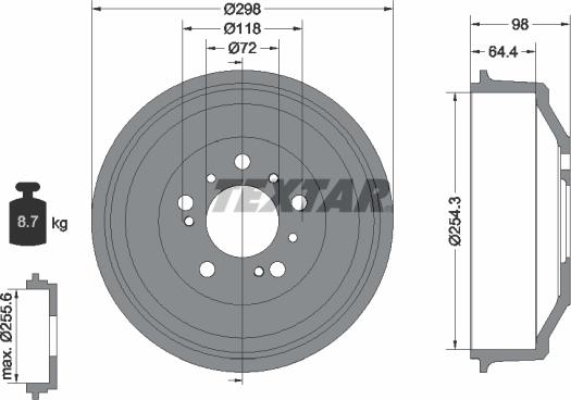 Textar 94010200 - Jarrurumpu inparts.fi