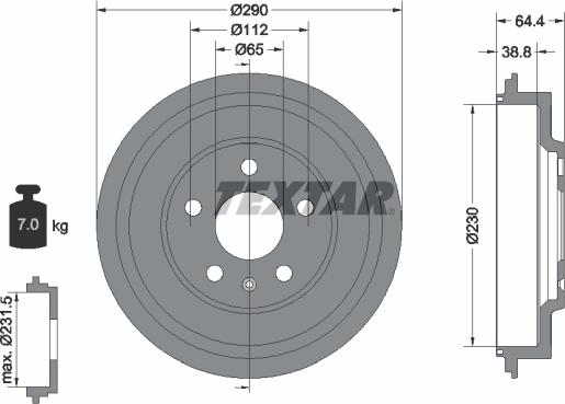 Textar 94039300 - Jarrurumpu inparts.fi