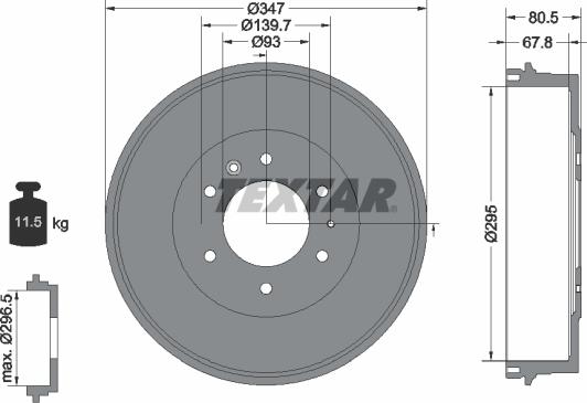 Textar 94035400 - Jarrurumpu inparts.fi