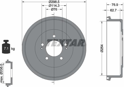 Textar 94035700 - Jarrurumpu inparts.fi