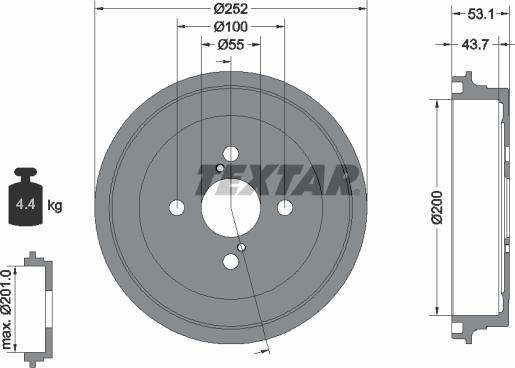 Textar 94036100 - Jarrurumpu inparts.fi