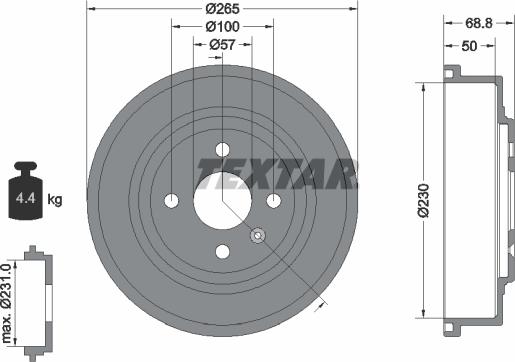 Textar 94031500 - Jarrurumpu inparts.fi