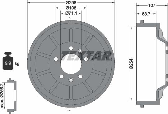 Textar 94032900 - Jarrurumpu inparts.fi