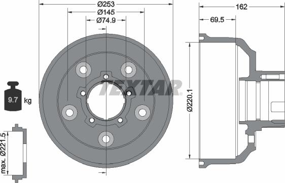 Textar 94037200 - Jarrurumpu inparts.fi