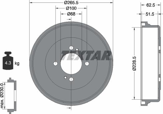 Textar 94029900 - Jarrurumpu inparts.fi