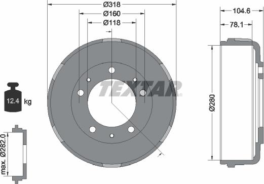 Textar 94024600 - Jarrurumpu inparts.fi