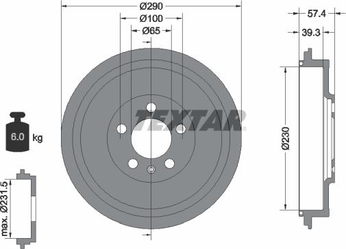 Textar 94024300 - Jarrurumpu inparts.fi