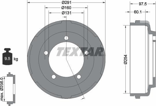 Textar 94024700 - Jarrurumpu inparts.fi