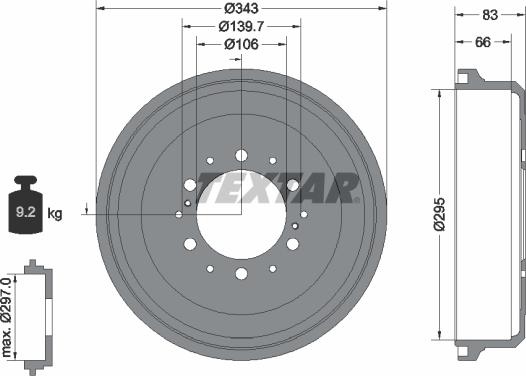 Textar 94021000 - Jarrurumpu inparts.fi