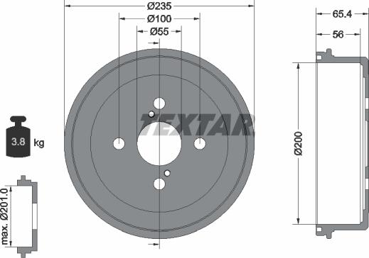 Textar 94021200 - Jarrurumpu inparts.fi