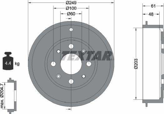 Textar 94027600 - Jarrurumpu inparts.fi