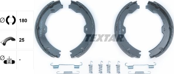 Textar 91058800 - Jarrukenkäsarja, seisontajarru inparts.fi