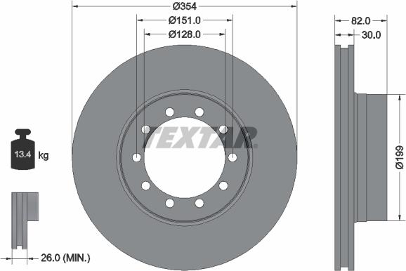 Textar 93085900 - Jarrulevy inparts.fi