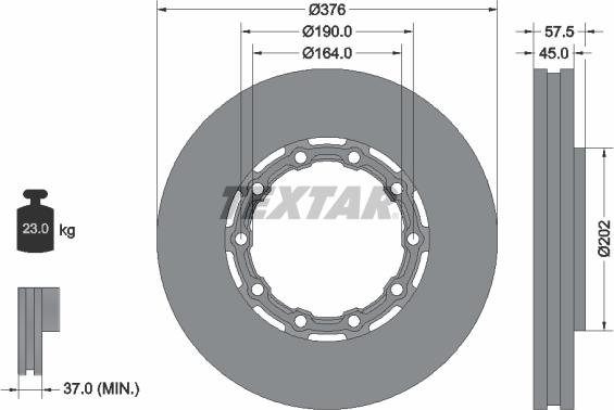 Textar 93193400 - Jarrulevy inparts.fi