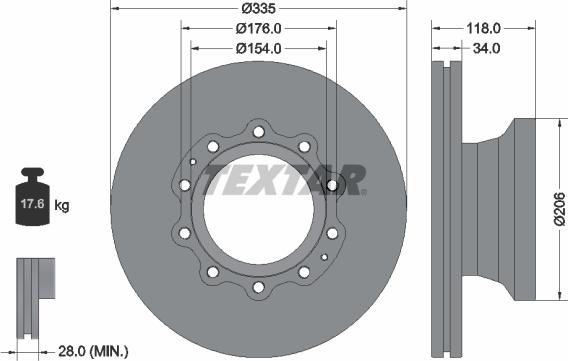 Textar 93143100 - Jarrulevy inparts.fi