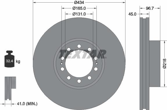 Textar 93105000 - Jarrulevy inparts.fi