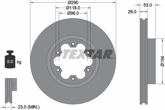 Textar 93240600 - Jarrulevy inparts.fi