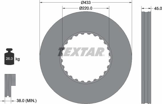 Textar 93272000 - Jarrulevy inparts.fi