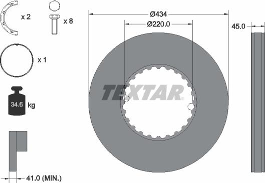 Textar 93272100 - Jarrulevy inparts.fi