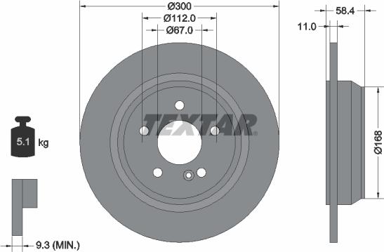 Textar 92099403 - Jarrulevy inparts.fi