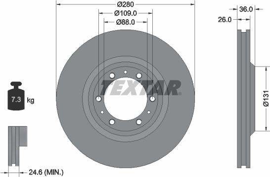 Textar 92091400 - Jarrulevy inparts.fi